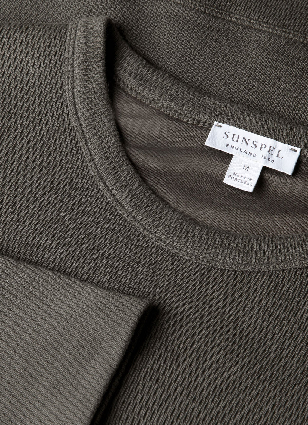 Men's Long Sleeve Cellulock Crew Neck in Charcoal