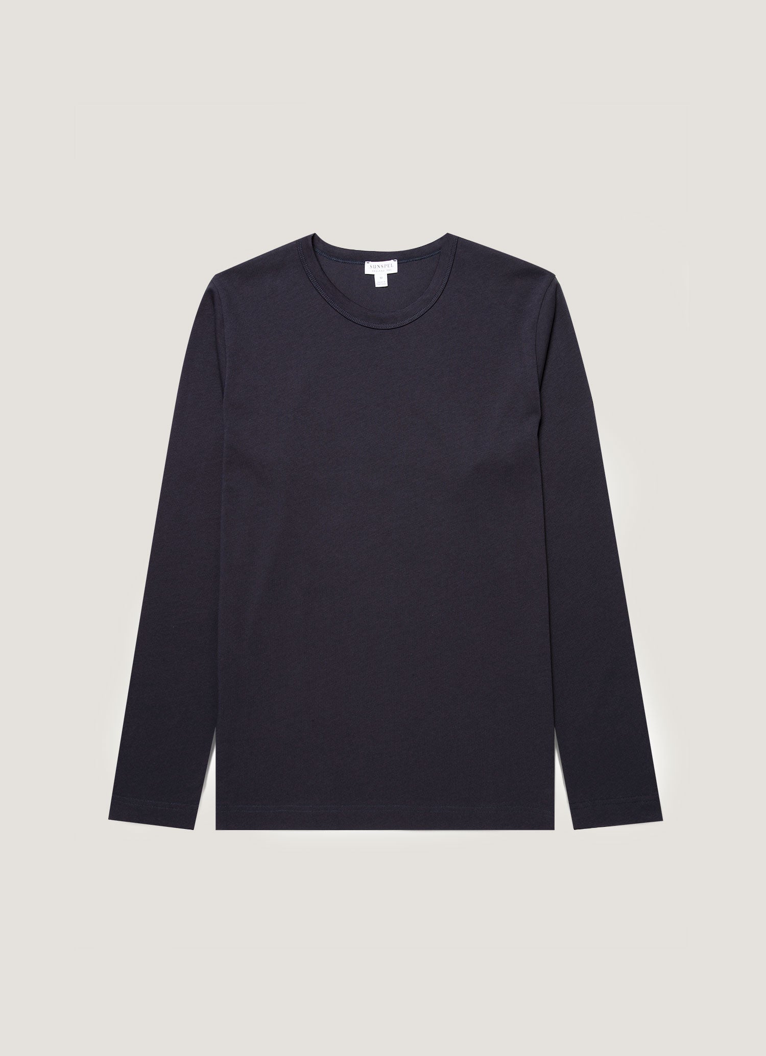 Men's Long Sleeve Heavyweight Jersey T-shirt in Navy
